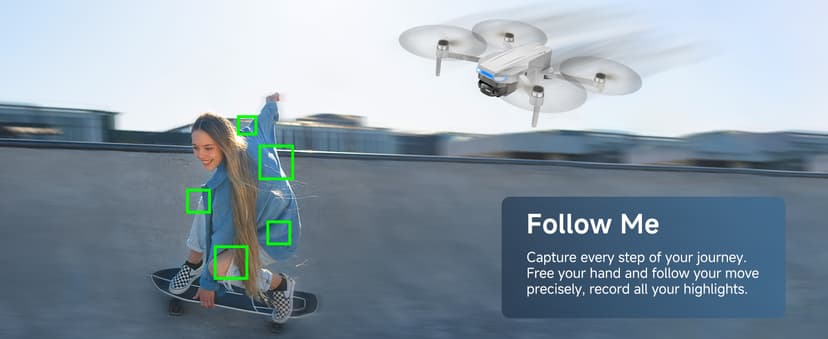Oddire Drones with Camera for Adults 4K, GPS Auto Return, Waypoint Flight, Orbit Fly, GPS Follow, Gesture Control, Foldable Drone with Brushless Motor, 249g Light, 48 Mins Flight Time with 2 Batteries