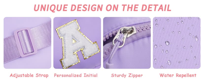 Gifts for Teen Girls Kids, Birthday Gifts for Daughter Sister, Initial Crossbody Bag Sling Bag, Teens Girls Kids Birthday YOOLIFE Teen Girls Kids Gifts for 6 7 8 9 10 11 12 13 Year Old Girl, Pink A B0FNM68MPQ