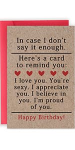 Funny Birthday Gifts for Men Him, Humorous Bady Card for Husband Boyfriend, Adult Men Gifts for Birthday