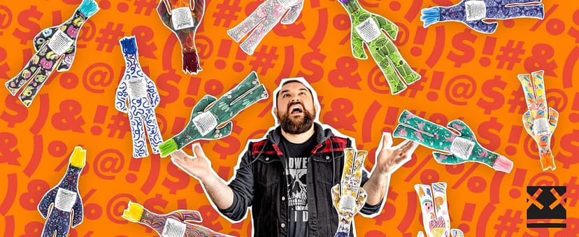 Dammit Doll - Classic Random Color, Stress Relief - Gag Gift - 1 Doll