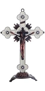 KOMI Pink Enamel Baby Wall Cross Christening Gifts Praying Girl Cross Christening and Dedication Baptismal Gifts from Godparents