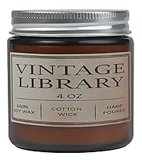 Book Lover Candle, Inspired Gift Ideas for Readers, Birthday, Book Themed Reading Gifts for Women, Bookworm, Librarian, Men