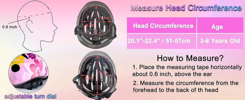Lamsion Kids Helmet Adjustable with Sports Protective Gear Set Knee Elbow Wrist Pads for Toddler Ages 3 to 8 Years Old Boys Girls Cycling Skating Scooter Helmet