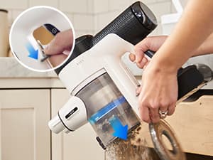 Tineco Pure ONE S15 Essentials Cordless Vacuum Cleaner, Stick Vacuum Rechargeable with Anti-Tangle Brush, LED Headlights for Hard Floor, Pet Hair & Home Cleaning