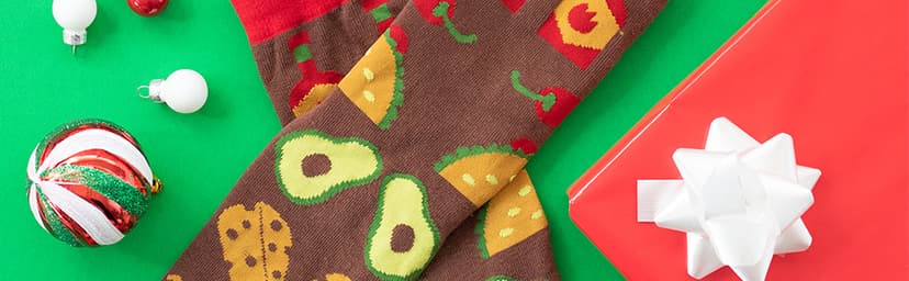 Lavley Food Socks - Hilarious gift for food lovers and snack fans - Great gag gift or stocking stuffer for holidays