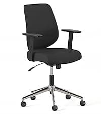 Branch Ergonomic Chair - A Versatile Desk Chair with Adjustable Lumbar Support, Breathable Mesh Backrest, and Smooth Wheels - Experience Optimal Comfort and Support - Graphite - White