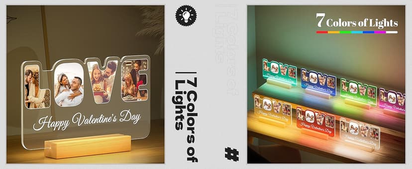 Spotify Plaque Personalized Gifts for Women Men, Custom Music Spotify Song Plaque, Customized Photo Picture Frames, Personalized Anniversary Birthday Gifts for Her Him Boyfriend Girlfriend Couples