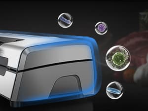 Precision Vacuum Machine,Pro Food Sealer with Built-in Cutter and Bag Storage(Up to 20 Feet Length), Both Auto&Manual Options,2 Modes,Includes 2 Bag Rolls 11”x16’ and 8”x16’,Compact Design