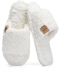 Cozy Slippers for Women Indoor and Outdoor Fuzzy House Shoes with Memory Foam Anti-Skid Sole Gifts for Women Mom Ladies