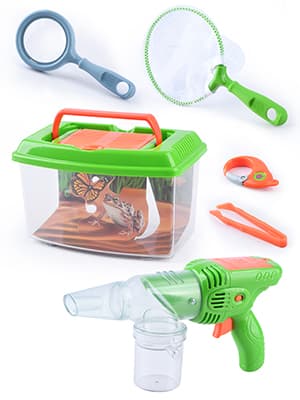 PLAY Bug Catcher Kit,Outdoor Toys for Kids Ages 4-8 8-12,Bug Catcher Vacuum with Critter Habitat Case,Butterfly net,Magnifying Glass,Toddler Outside Toys for 3 4 5 6 7 8+ Year Old Boys Birthday Gift