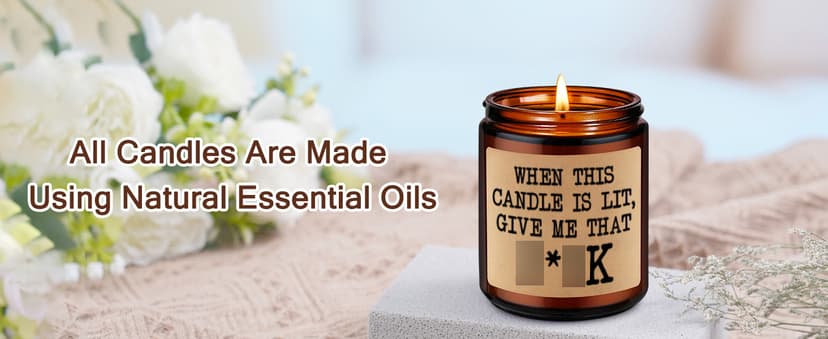 GSPY Scented Candle - Cute Gifts for Boyfriend - Bachelorette Gifts for Bride - Funny Christmas, Anniversary, Birthday, 5 Senses Presents for Him, Boyfriend, Husband, Men, Fiance, Couples, Women, Her