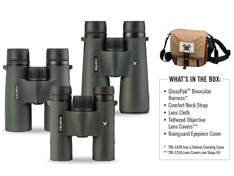 Vortex Triumph HD 12x50 Binoculars - HD Optical System, Fully Multi-Coated Lenses, Rubber Armor, Tripod Adaptable, Waterproof, Fogproof, Shockproof - Unlimited, Unconditional Warranty