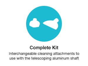 Intex 28003E Deluxe Above Ground Pool Maintenance Kit for Minimum 800 GPH Flow Rates with Vacuum, 110" Pole, Wall Brush and 24' Hose (Color May Vary)