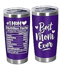 TEEZWONDER Christmas Birthday Gifts for Mom - 20 oz Stainless Steel Insulated Coffee Tumbler with Lid - Mothers Birthday Gifts from Daughter Son, Mothers in Law, Mama, Grandma, Tumblers for Women