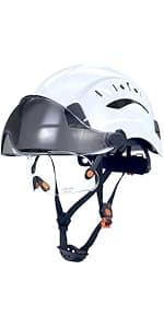 ANSI-Certified Industrial Safety Helmet RGS-6C with Adjustable Vents, 6-Point Suspension Hard Hats for Construction, Rescue, Outdoor Work