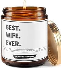 Funny Anniversary Candle for Couples - Funny Gift from Friends for Engagement or Anniversary - Best Couple Ever Thank You Present Idea for Him & Her, Fiance, Newly Engaged Candle for Couples