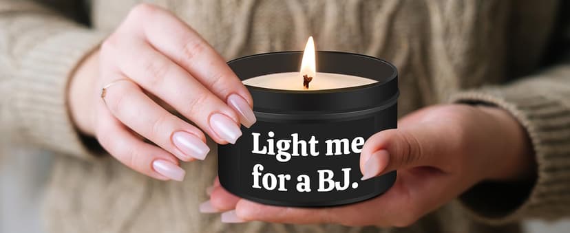 Gifts for Him Boyfriend Husband Funny Anniversary Wedding Birthday Gifts for Men Naughty Engagement Gift for Couples Husband Boyfriend Birthday Gift Ideas, Unique Romantic Lavender Candle for Men