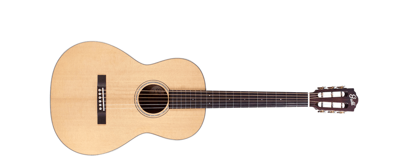GUILD Guitars P-240 12-Fret Parlor Memoir Acoustic Guitar, Natural, Solid Top, Westerly Collection
