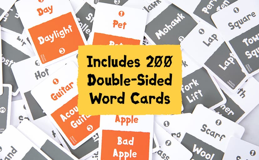 Be a Neanderthal poet! Give one-syllable words and phrases so friends guess the word in this quick-to-learn viral party game. Exploding Kittens Poetry for Neanderthals, 2+ Players, Ages 7+ Word Game B089DTQDLR