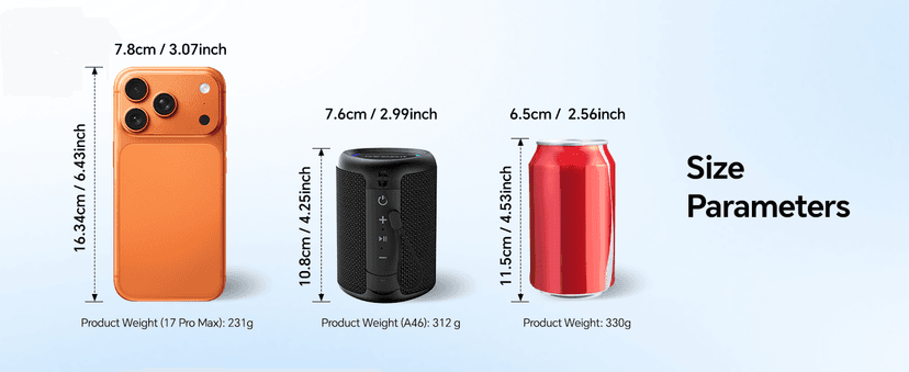 Powerful HD Sound, Dynamic Lights, 15H Playtime, BT 5.3, TWS Pairing, IPX5 Beach|Camping|Pool Accessories, Halloween Music Portable Bluetooth Speaker Gift Ideas: Outdoor Travel Essentials Waterproof B0CX1FRR27