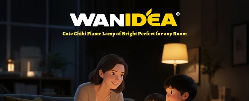 Cute Chibi Flame Lamp, Anime Cozy Lights, Retro Rechargeable Night Light, Decor, Cute Desk Accessories, Gifts.