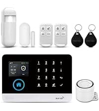 PGST WiFi Wireless Home Alarm System - 2025 Home Security System, 10-Minute Installation, 4 Door & Window Sensors + 2 Motion Sensors, APP Remote Control, Compatible with Alexa, No Monthly Fee
