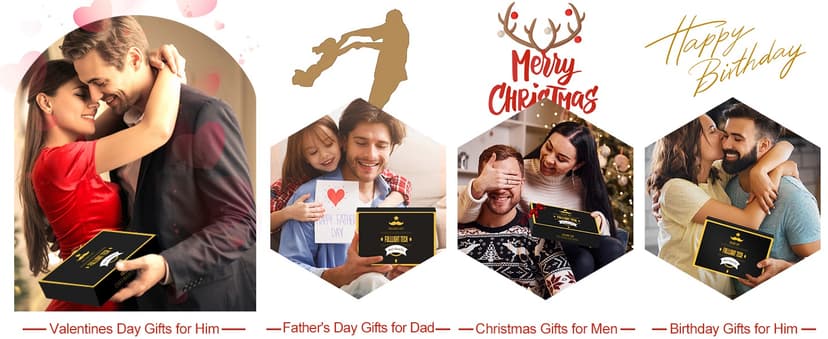 Beard Kit for Men Grooming & Care W/3 Pack Beard Oil, Wash, Balm, Comb, Brush, Scissors,Anniversary Valentines Birthday Fathers Gifts Idea for Husband Him Boyfriend Dad Men Christmas Stocking Stuffers