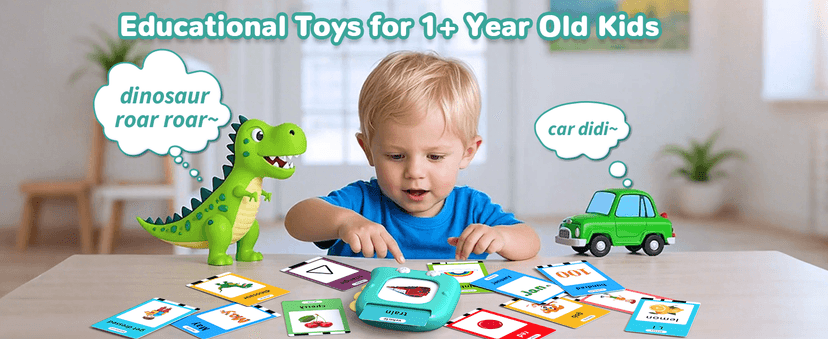 Kidzdo Talking Flashcards for Toddlers, 520 English Sight Words Educational Toy, Pocket Speech Therapy Toys, Autism Sensory Toys for Kids 1-6, Birthday Xmas Gifts for Boys