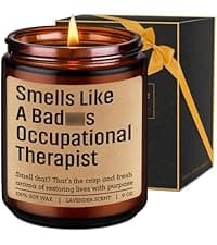 LEADO Funny Coping Skills Candle, Therapist Gifts - Mental Health, Graduation, Psychology, Christmas Gifts for Therapists, Social Worker, School Counselor, Psychologist, Women - Therapy Office Decor