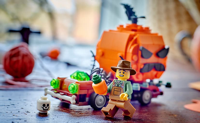 Building Toys for Boys & Girls, Ages 8+, Halloween Decor & Craft, 177 pieces, Gift for Kids LEGO Jack-O'-Lantern Pickup Truck 40822 B0FMPL53NT