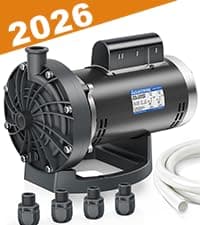 Aquastrong Variable Speed Pool Pump In/Above Pool Pump Energy Efficient High Flow Powerful Self Primming Swimming Pool Pumps with Filter Basket,Black
