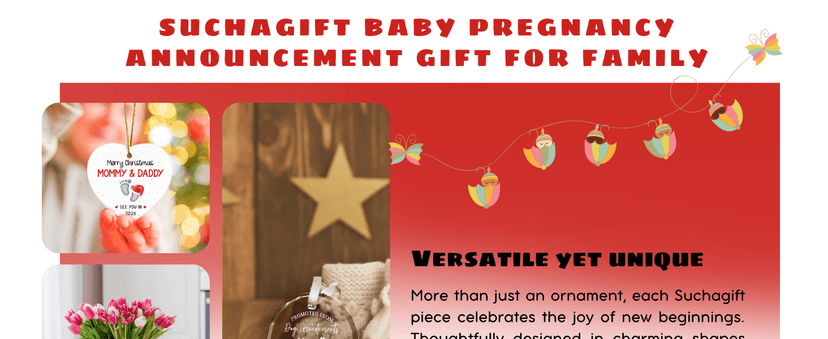 Gifts for Expecting Parents - Expecting Parents to Be Unique Gifts - Baby Pregnancy Announcement Gift Ideas for Husband, Family - Baby Ornament 2026 - Baby Pregnancy Announcement - Glass Ornament