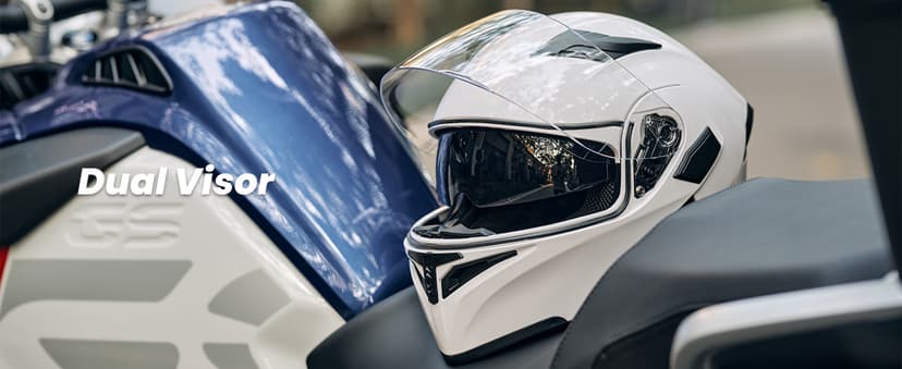 ILM Motorcycle Dual Visor Flip up Modular Full Face Helmet DOT Model 902/902L
