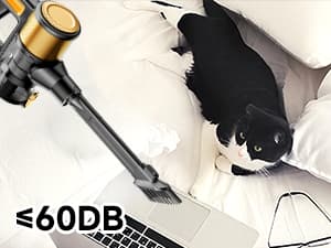 Cordless Vacuum Cleaner, 8 in 1 40Kpa 55Mins,Lightweight Vacuum Cleaners for Home, Stick Vacuum with Anti-Tangle Brush,Wall Mount, Rechargeable Cordless Vacuum for Floor/Sofa/Pet Hair,Gold