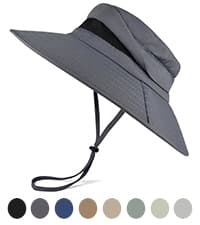 EINSKEY Wide Brim Sun Hat, UPF 50+ UV Protection Waterproof Packable Bucket Hat for Men & Women, Fishing Hiking Beach Garden