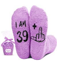 HAPPYPOP Birthday Gifts Ideas for Women - Socks for 36 37 38 39 40 Year Old Woman, Birthday Gifts for Her