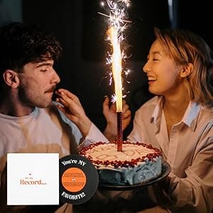 Bee! Anniversary card for Him or Her | Gift for Husband or Wife, Boyfriend or Girlfriend | Valentine's Day Card for men and women | For the Record Love Card