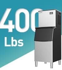 EUHOMY Under Counter Nugget Ice Maker Machine, 66Lbs/Day, Bulit-in Freestanding Ice Maker with Gravity Drainage, Self-Cleaning & 24H Timer Ice Machine, for Home Use(Silver)