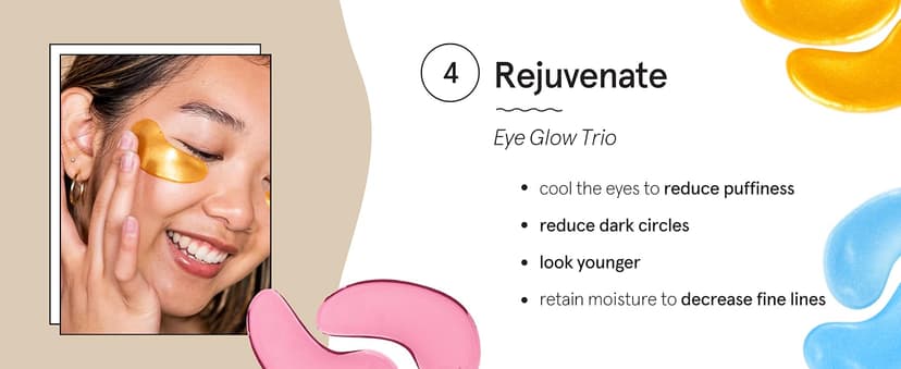 grace & stella Under Eye Patches (12 pairs) Eye Masks for Puffy Eyes and Dark Circles - Birthday Gifts for Women, Bachelorette Party Favors, Bridesmaid, Self Care and Relaxation Gifts for Her - Vegan