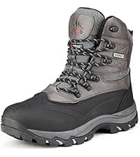 NORTIV 8 Men's Insulated Waterproof Winter Snow Boots Warm Outdoor Boots for Cold Weather