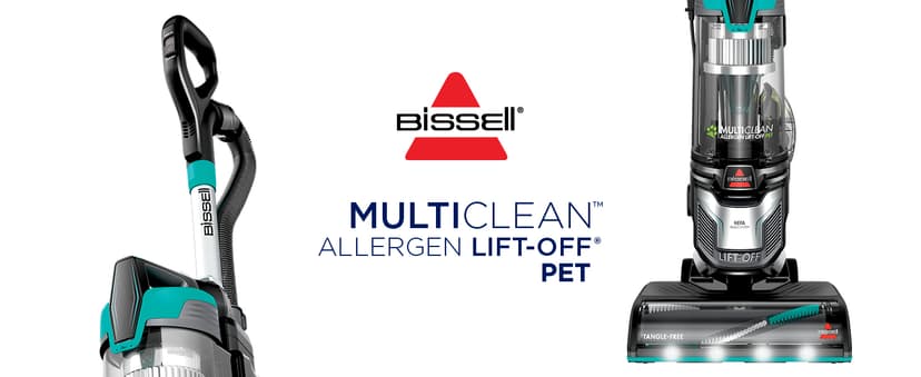 Bissell 2998 MultiClean Allergen Lift-Off Pet Vacuum with HEPA Filter Sealed System, Lift-Off Portable Pod, LED Headlights, Specialized Pet Tools, Easy Empty Dirt Tank