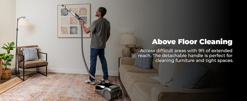 Kenmore BC3006 400 Series Pet Friendly Lightweight Bagged Canister Vacuum Cleaner 2-Motor Design with Hair Eliminator Brushroll, HEPA Filter, LED Headlight, Extended Wand and Auto Cord Rewind