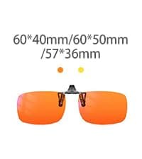 Goiteia Red Clip on Blue Light Blocking Glasses for Sleep-Block Blue & Green Light-Fast and Sound Sleep/Relieve Eye Strain