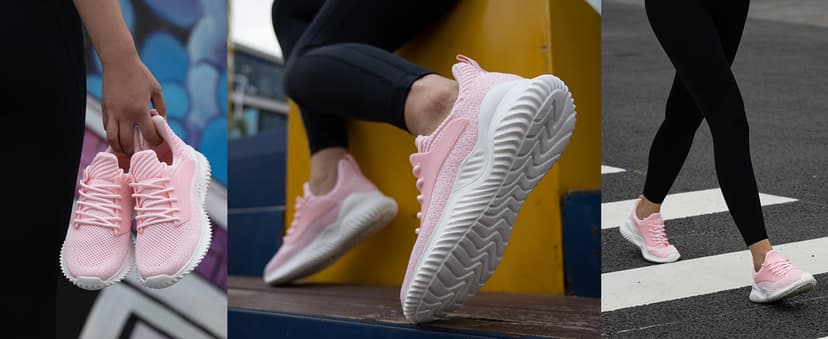 Akk Womens Walking Shoes - Slip On Tennis Running Shoes Memory Foam Lightweight Work Sneakers for Indoor Outdoor Gym