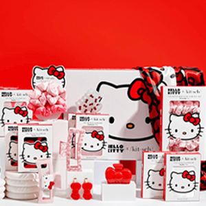 Hello Kitty x Kitsch Hair Clips for Women - Durable, Strong Hold All Day, Cute Claw Clips, Hello Kitty Stuff for Girls | Ideal Gifts for Women - Red Bow Shape, 1pc