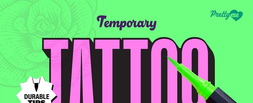 Pretty Me Temporary Tattoos Markers - Henna Body Tattoo Kit for Girls & Adults - Skin Pens for Teen Girl Gifts Trendy Stuff - 12 + Year Old - Cool Birthday Gift Ideas Teens 12 13 14 15 16 17 18 Tween