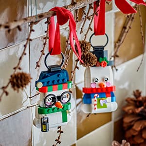 Christmas Craft, Building Toys, Girls & Boys, Ages 6+, Christmas Tree Decoration with Hanging Rings, 168 pieces LEGO Snowman Ornaments 40812 B0G2KJ8V5R