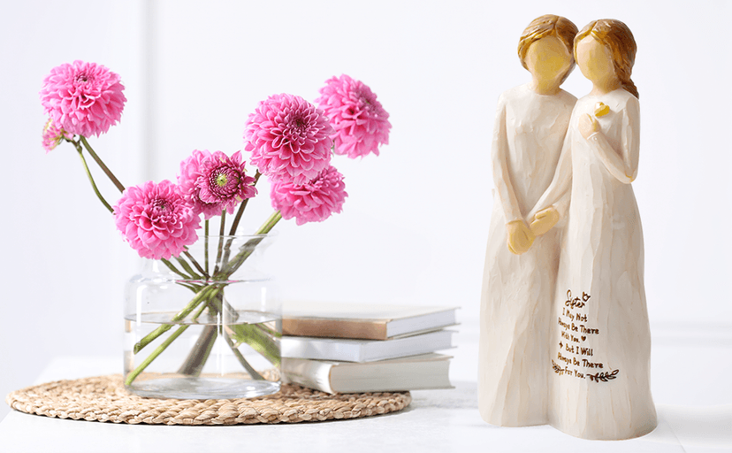 Sister Gifts for Women,4.90” Sister Gifts Figurine for Best Friend,Sister Birthday Gifts,Sisters Gifts from Sister,Women Gifts for Sister and Best Friend on Birthday and Sisters' Day