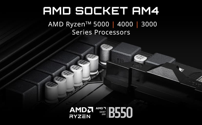 GIGABYTE B550 Eagle WIFI6 Motherboard, Supports AMD AM4 Ryzen 5000 Processors, ATX, DDR4, 2X M.2, PCIe 4.0, WIFI6, 1GbE LAN, EZ-Latch