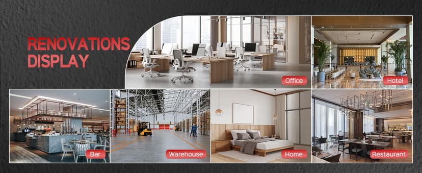 Drywall Sander, 2025 Upgraded 8-Amp Popcorn Ceiling Removal Tool with 7 Variable Speed 800-1800RPM, Drywall Sander with Vacuum Dust Collector with Extendable Handle, LED Light, 12pcs Sanding Discs,Red